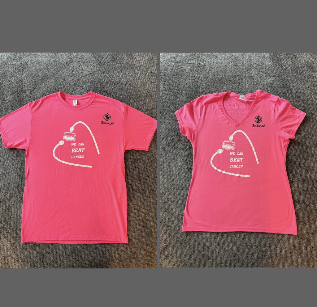 "We Can BEAT Cancer" Arthurized Pink T-shirt